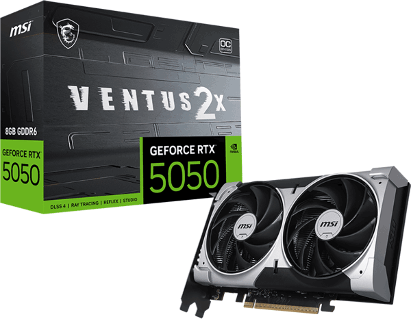 Відеокарта MSI GeForce RTX 5050 (RTX 5050 8G VENTUS 2X OC)