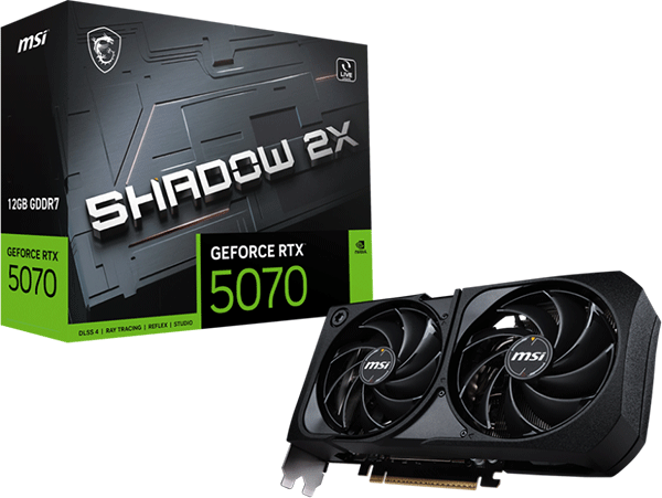 Відеокарта MSI GeForce RTX 5070 (RTX 5070 12G SHADOW 2X)