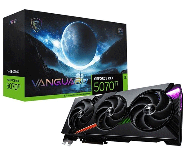 Відеокарта MSI GeForce RTX 5070 Ti (RTX 5070 Ti 16G VANGUARD SOC)