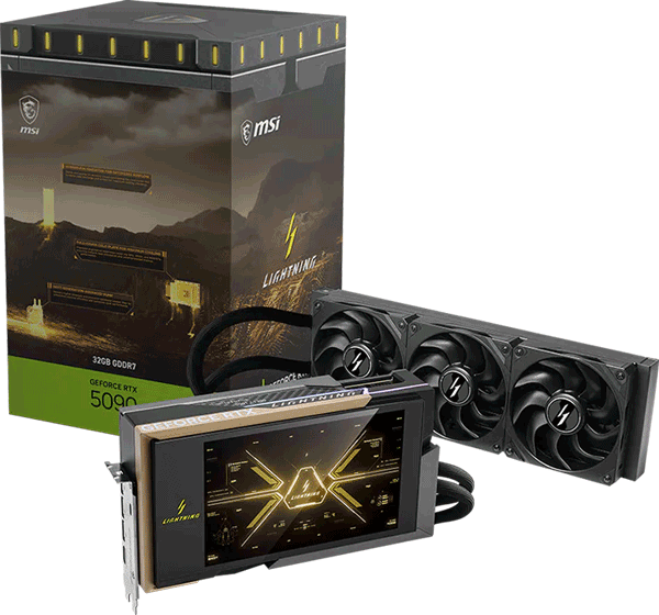 Відеокарта MSI GeForce RTX 5090 (RTX 5090 32G LIGHTNING Z)