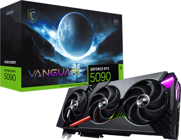 Відеокарта MSI GeForce RTX 5090 (RTX 5090 32G VANGUARD SOC)