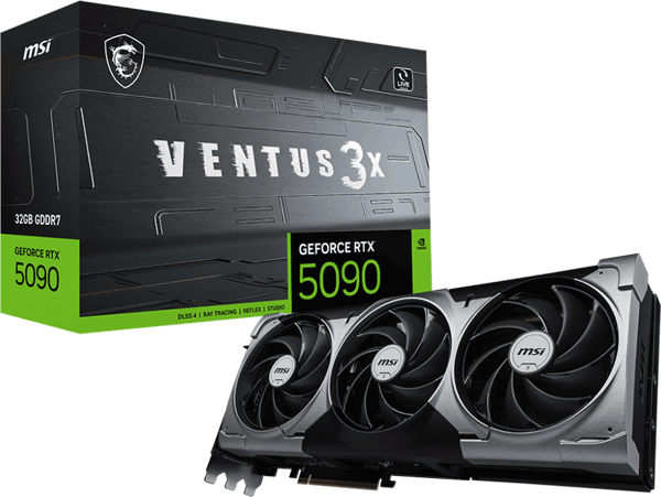 Відеокарта MSI GeForce RTX 5090 (RTX 5090 32G VENTUS 3X)