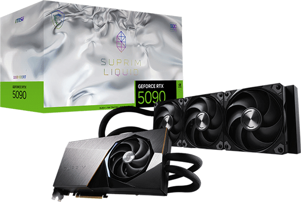 Відеокарта MSI GeForce RTX 5090 (RTX 5090 32G SUPRIM LIQUID SOC)