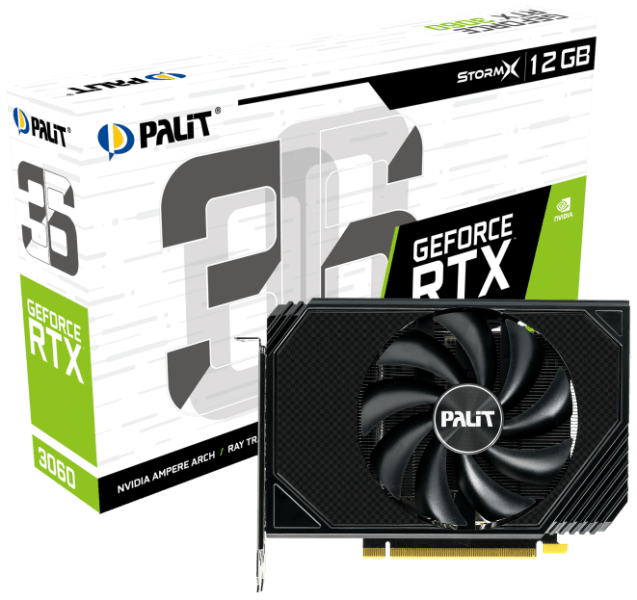 Відеокарта Palit GeForce RTX 3060 StormX LHR (NE63060019K9-190AF)