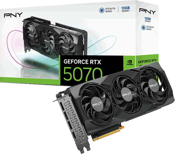 Відеокарта PNY GeForce RTX 5070 Triple Fan GPU (VCG507012TFXPB1)