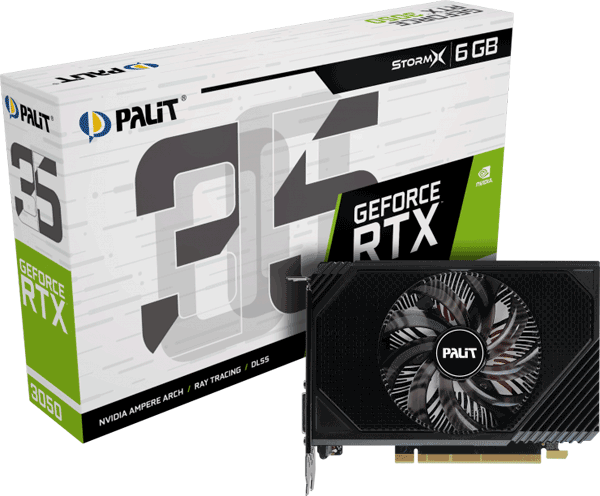 Відеокарта Palit GeForce RTX 3050 StormX 6GB (NE63050018JE-1070F)