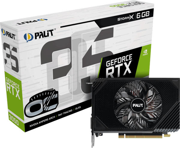 Відеокарта Palit GeForce RTX 3050 StormX OC 6GB (NE63050S18JE-1070F)