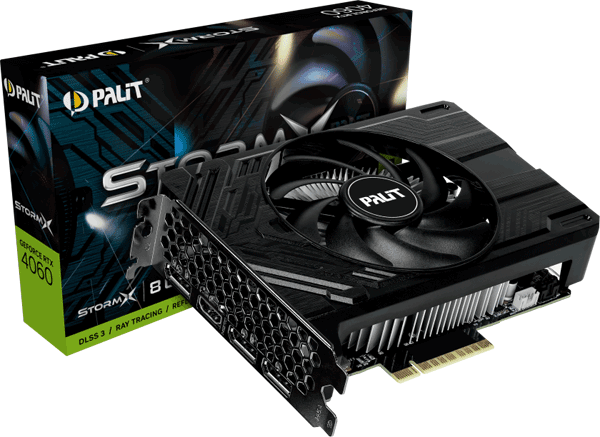 Відеокарта Palit GeForce RTX 4060 StormX 8GB (NE64060019P1-1070F)