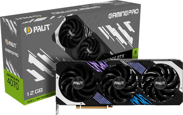 Відеокарта Palit GeForce RTX 4070 GamingPro (NED4070019K9-1043A)