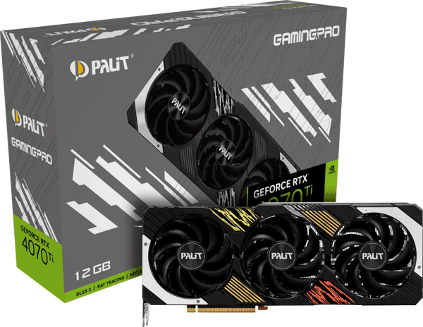 Відеокарта Palit GeForce RTX 4070 Ti GamingPro (NED407T019K9-1043A)