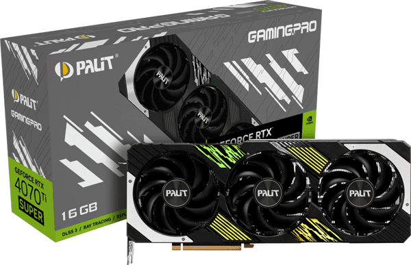 Відеокарта Palit GeForce RTX 4070 Ti SUPER GamingPro (NED47TS019T2-1043A)