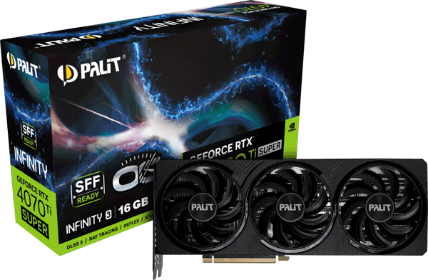 Відеокарта Palit GeForce RTX 4070 Ti SUPER Infinity 3 OC (NED47TSS19T2-1043S)