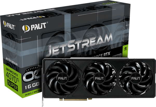 Відеокарта Palit GeForce RTX 4070 Ti SUPER JetStream OC (NED47TSS19T2-1043J)