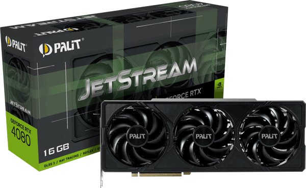 Відеокарта Palit GeForce RTX 4080 JetStream 16GB (NED4080019T2-1032J)