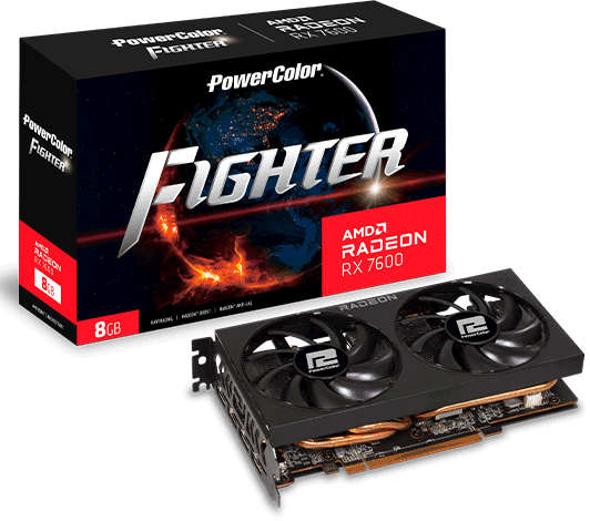 Відеокарта PowerColor Radeon RX 7600 Fighter (RX 7600 8G-F)