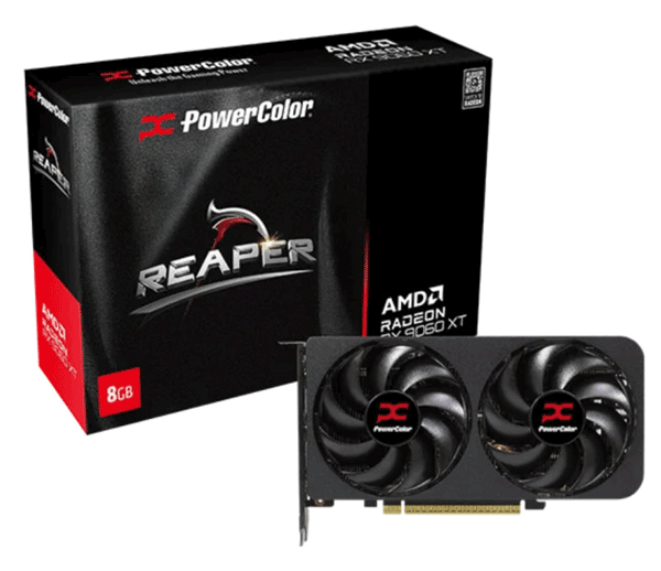 Видеокарта PowerColor Reaper AMD Radeon RX 9060 XT 8GB GDDR6 (RX9060XT 8G-A)