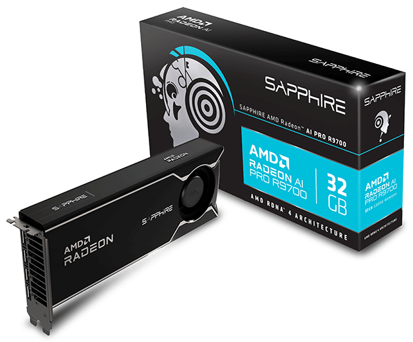 Відеокарта Sapphire AMD RADEON AI PRO R9700 32GB (32358-01-20G) Відеокарта Sapphire AMD RADEON AI PRO R9700 32GB (32358-01-20G)