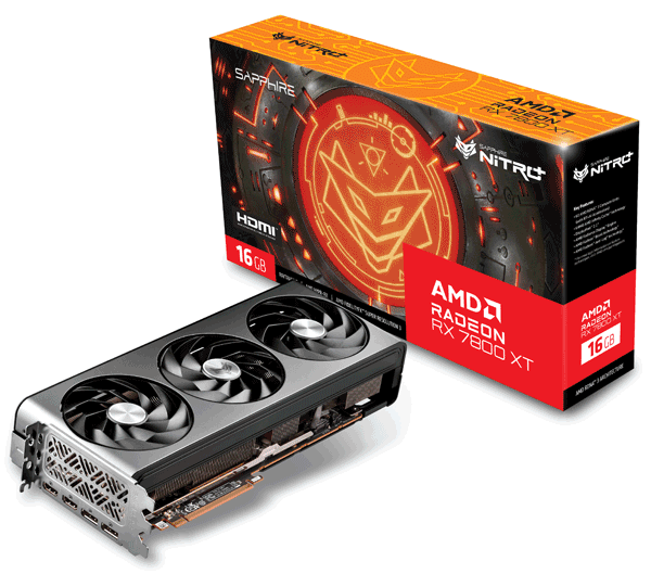 Відеокарта Sapphire NITRO+ AMD Radeon RX 7800 XT 16GB (11330-01-20G)