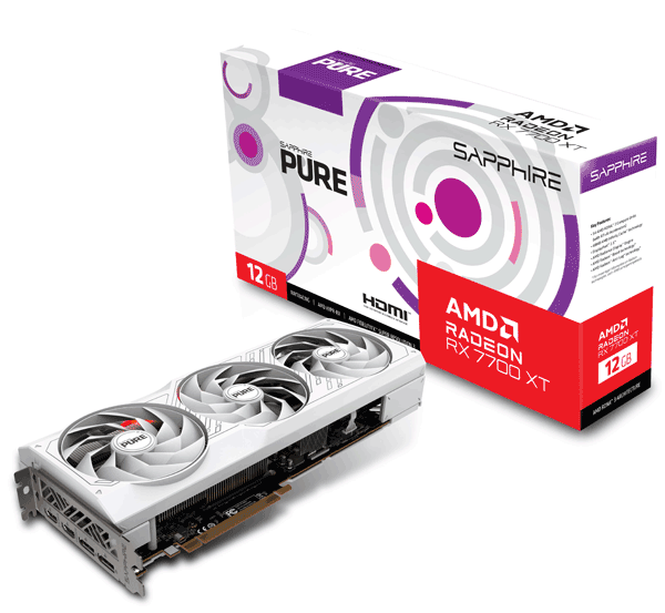 Відеокарта Sapphire PURE AMD Radeon RX 7700 XT 12GB (11335-03-20G)