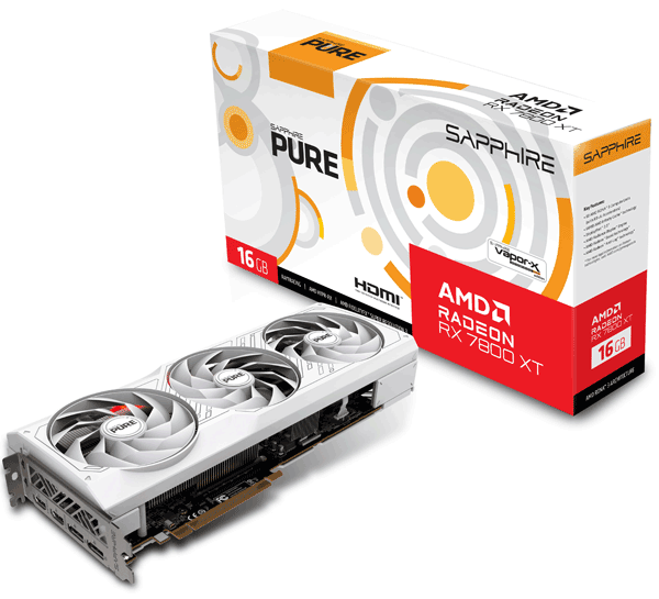 Відеокарта Sapphire PURE AMD Radeon RX 7800 XT 16GB (11330-03-20G)