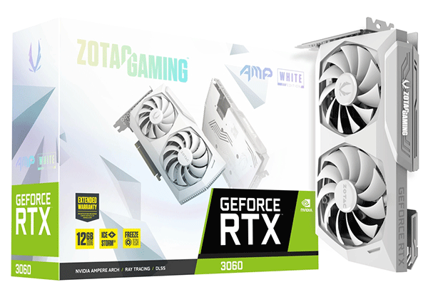 Відеокарта ZOTAC GeForce RTX 3060 AMP White Edition (ZT-A30600F-10P)
